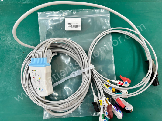 Mortara Q-Stress 60-00186-01 IEC 10 piombo 12 pin ECG ECG Cable DLMOR-011-05 Compatibile Nuovo